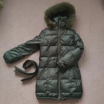 노리즈 탈부착 가능한 퍼 포함 다운 자켓 브라운 계열