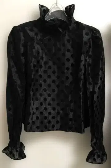 mam'zelle 그랑 산키 버블 오간자 블라우스 도트 미사용 일본제