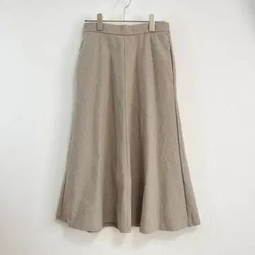 MUJI 무인양품 머메이드 롱 스커트 M 그레이 아름다운 실루엣 고급