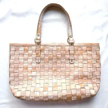 [ 새상품급 ] ROBITA 로비타 스톤 워시 메쉬 가죽 토트백