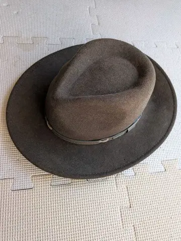 다크 브라운 울 펠트 햇 와이드 챙 (인디아나 존스)