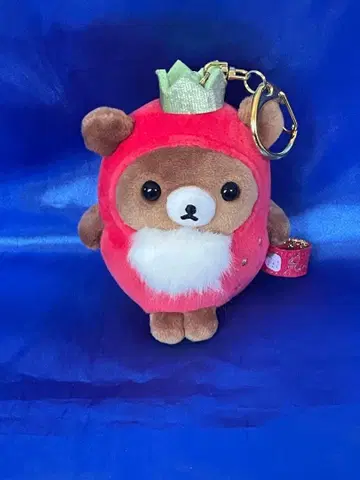 리락쿠마 차이로이코구마 매달리는 봉제 인형 스트로베리 딸기