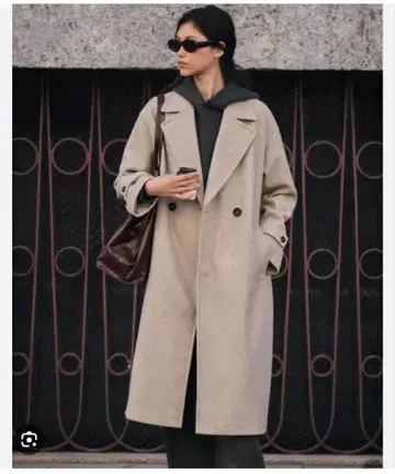 ZARA 베이지 롱 코트