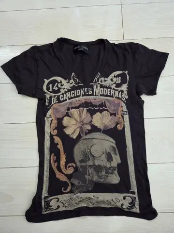 SHARE SPIRIT 스컬 프린트 T셔츠