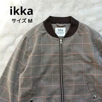 새상품급 ikka 체크 무늬 점퍼 남성용 블루종 M 사이즈