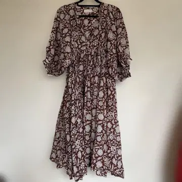 daughters of india 플라워 프린트 롱 원피스