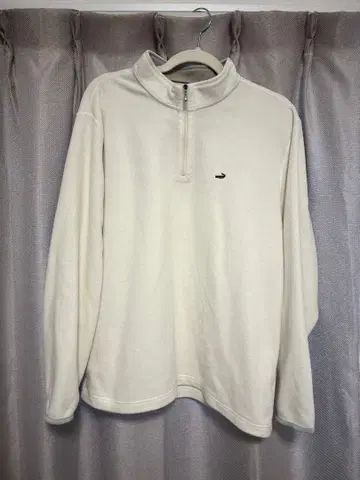 크로커다일 화이트 하프 지퍼 트레이닝복