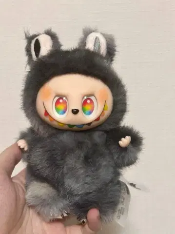 labub 토끼 후드 부착 봉제 인형 labub