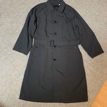 UNIQLO U ] 완판 나일론 트렌치코트 L 싱글 롱 스텐카라 코트