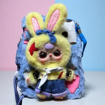 Babythree 토끼 귀 달린 미니백 [레어 눈] 데님