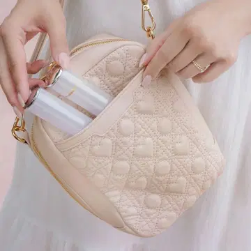 르 레브 바닐레 오리지널 하트 퀼팅 세로형 미니백