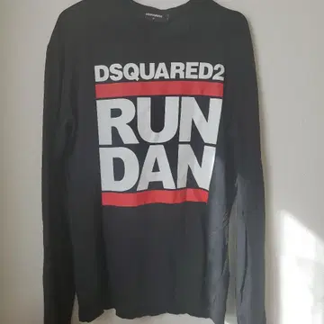 새상품급 DSQUARED2 RUN DAN 롱T M사이즈 블랙