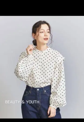 유나이티드 애로우즈 뷰티 앤 유스 도트 무늬 새상품 택 포함