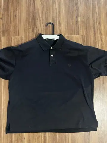 새상품급 OBSIDIAN 남성용 M 피케 셔츠 블랙 골프웨어