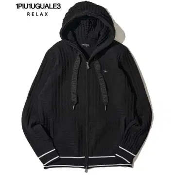 [미사용 새상품] 1PIU1UGUALE3 RELAX 집업 후드티 블랙/M