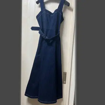 데님 오버롤 스커트