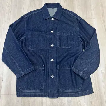 무인양품 커버올 M 사이즈 데님 카포크 혼방