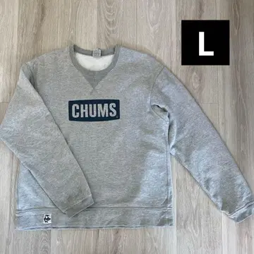 CHUMS 참스 남성용 크루넥 맨투맨 그레이 L 사이즈