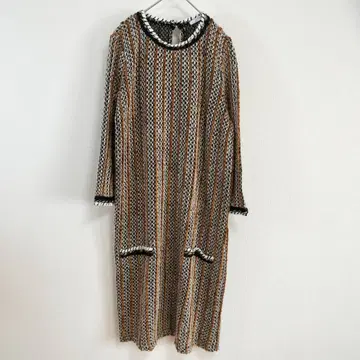 ZARA TRF 트위드풍 원피스 M 골드 라메 고급