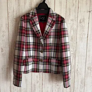 미사용에 가까운 To b. by agnes b. 타탄 체크 자켓