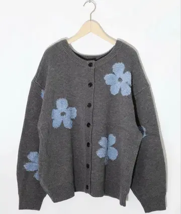 스칼라 153732: 2WAY 꽃 사가 자수 자카드 니트 가디건