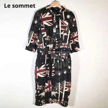 상태 좋음 Le sommet 원피스 국기 긴팔