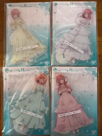 제일복권 5등분의 신부 H상 이치카 니노 요츠바 이츠키 빅 아크릴 스탠드