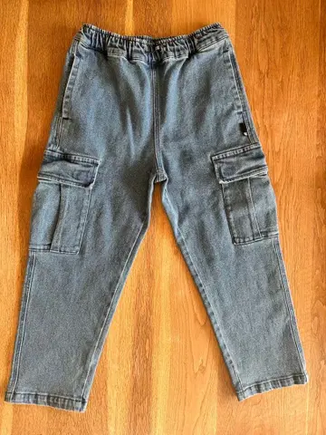 DC SHOE USA 카고 팬츠 130 사이즈 데님 블루