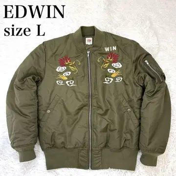 EDWIN 자수 MA-1 자켓 L 사이즈 드래곤 용