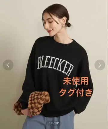 미사용 택 포함! 뷰티 앤 유스 로고 크루넥 니트 풀오버