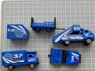 에어포트 공항 미니카 세트 트레일러 포함