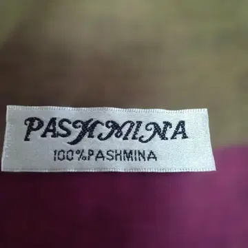 100% 파시미나 스톨 보라색 브라운 그린 패턴