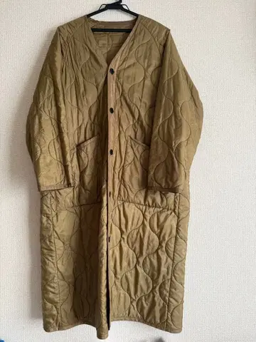 HYKE QUILTED LINER COAT 라이너 코트 카키