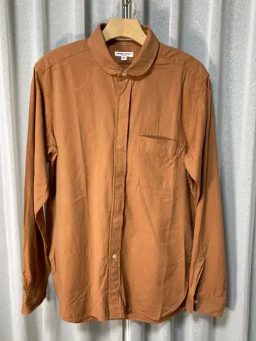 셔츠 긴팔 엔지니어드 가먼츠 M 숨김 버튼 라운드 칼라 USA