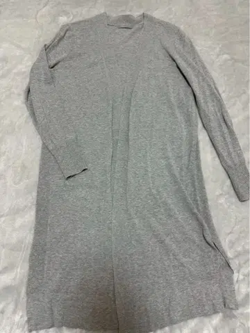 theory luxe 그레이 롱 가디건