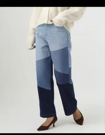 베이플로우 패치워크 데님 S