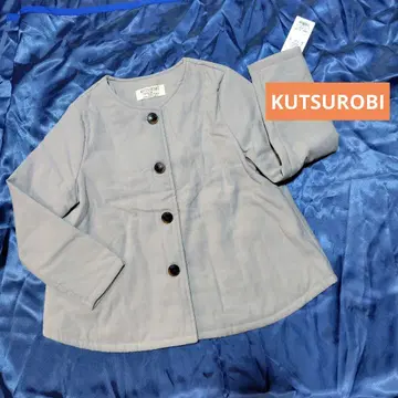 KUTSUROBI 충전솜 숏 자켓 (라이트 그레이)