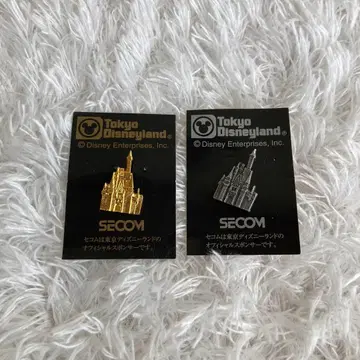 디즈니랜드 신데렐라 성 핀 배지 세트 세콤 스폰서 한정판