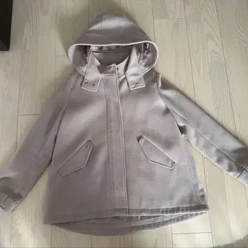 UNITED ARROWS 후드 부착 코트 베이지