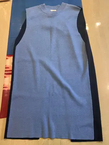 프레이 아이디 라이트 블루 네이비 슬리브리스 롱 베스트