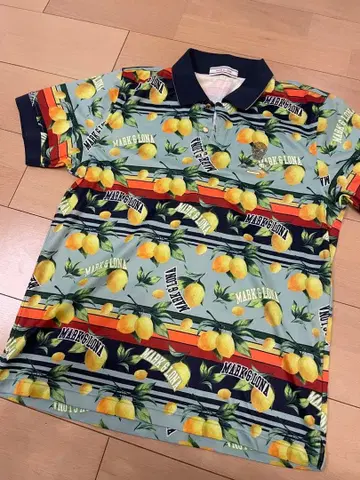 MARK & LONA 레몬 패턴 피케 셔츠 L