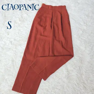 차오패닉 ] 하이웨스트 테이퍼드 치노 팬츠 S 캐주얼 내추럴