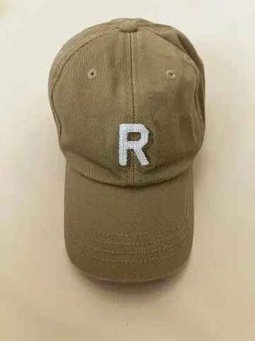 론 헤르만 RHC 자수 R 로고 베이지 캡