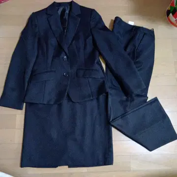 미사용 새상품 블랙 취업 정장 자켓 스커트 팬츠 3종 세트