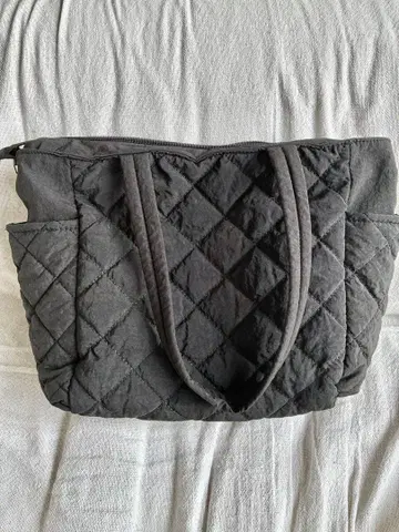 [ 대용량 ] 블랙 퀼팅 마더백