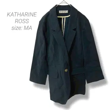 [ 캐서린 로스 ] KATHARINE ROSS 린넨 자켓 포켓 블랙 컬러