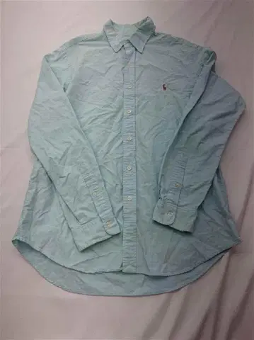 랄프 로렌 코튼 셔츠 스카이블루 남성용 L 사이즈