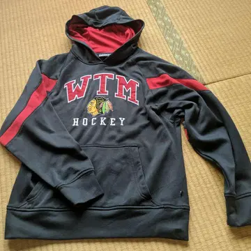 WTM 후드티 그레이 빨간색