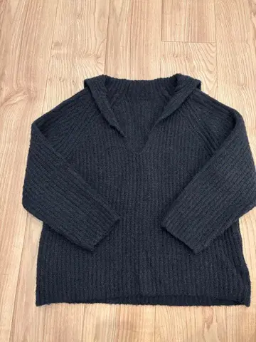 Ray BEAMS 세일러 카라 풀오버 니트