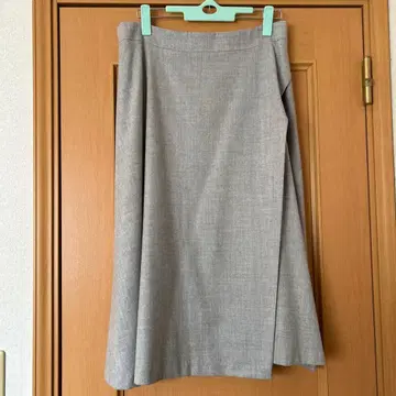 그레이 플레어 스커트 23구 46